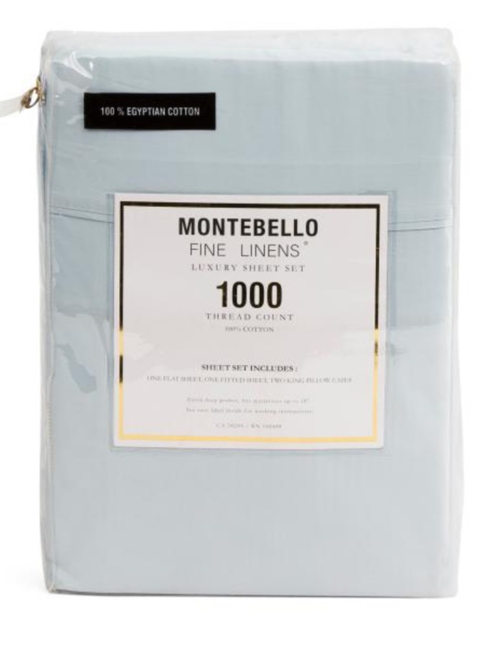 MONTEBELLO 1000tc egyptian cotton sheet set-Plein Air